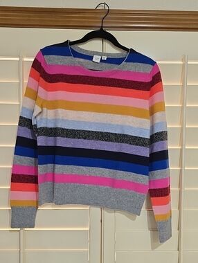 GAP Crazy Striped Crewneck Sweater